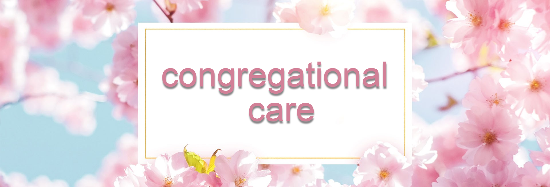 Mother's Day Cherry Blossom Church Website Banner